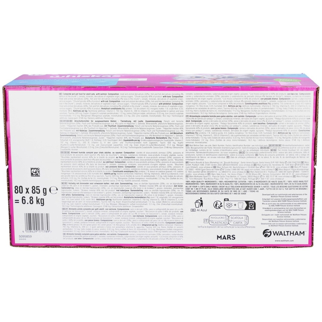 Whiskas P Adult Fish Sel 80x85g