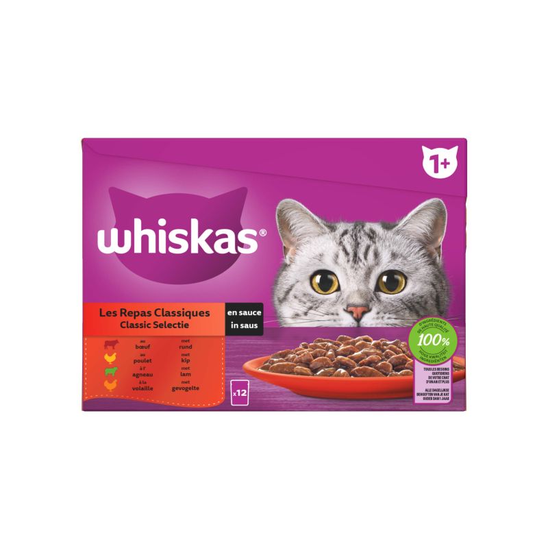 Whiskas Pouch 12x85g Classic