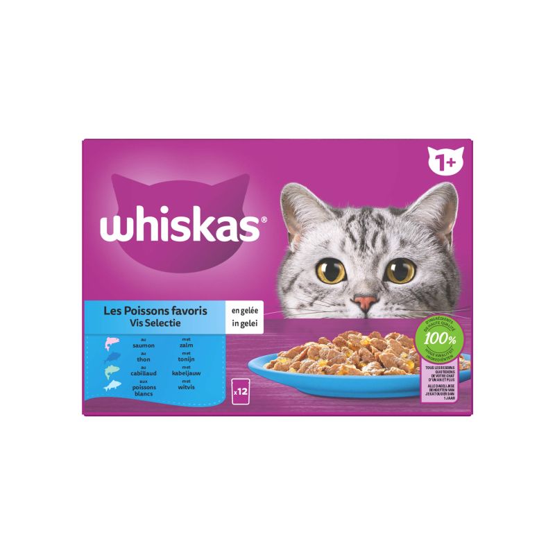 Whiskas Pouch 12x85g Fish 1+