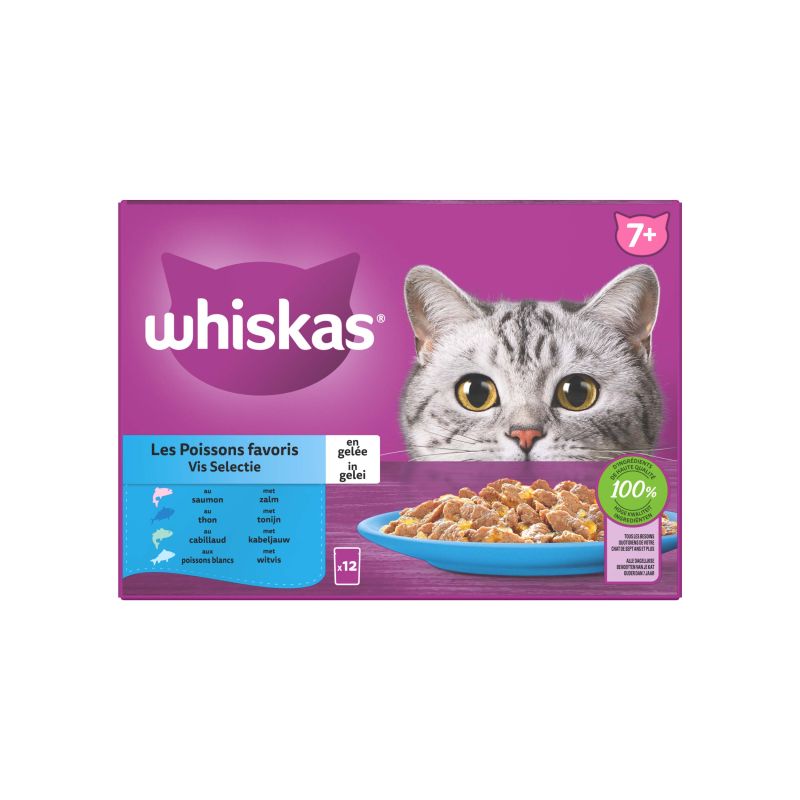 Whiskas Pouch 12x85g Fish Senior