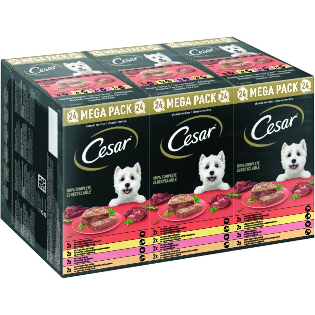 Cesar Tray Boeuf&Légumes terrine 100g