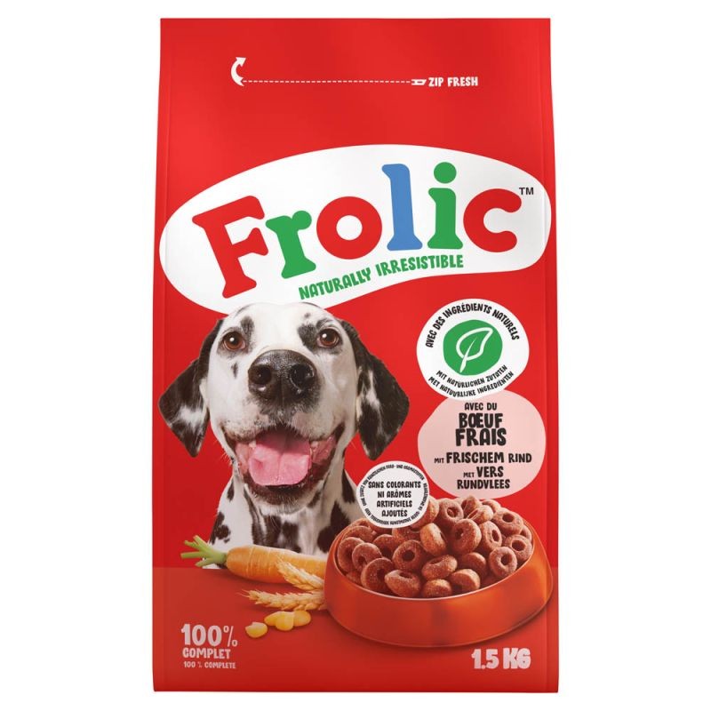 Frolic with fresh beef, carrots and cereals 1.5kg