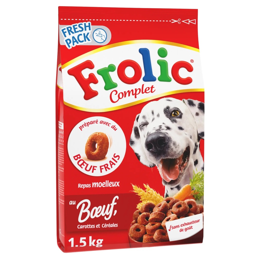 Frolic with fresh beef, carrots and cereals 2.6kg