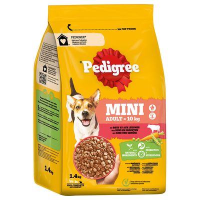 Pedigree Dry  1.4kg Adult Boeuf&Légumes