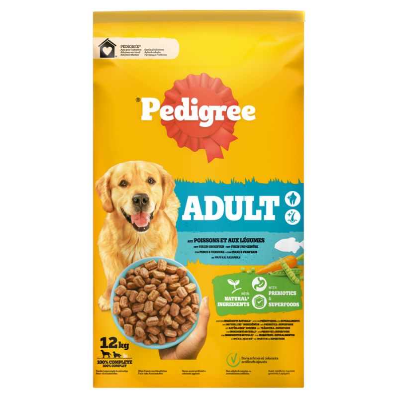 Pedigree Dry 12kg Adult Poisson&Légumes