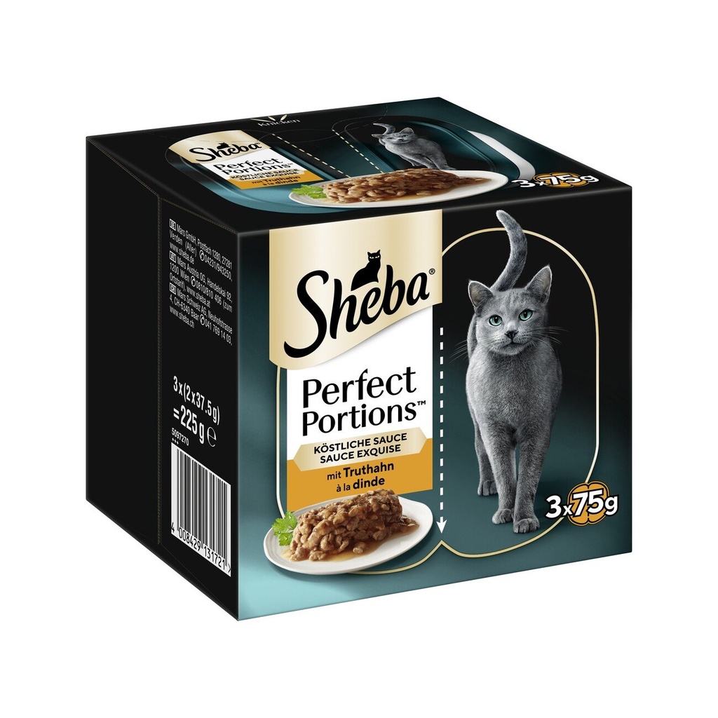 [MALA_203581] Sheba Perfect Portions Luxe Paté Poulet 3x(2x37,5g)