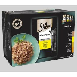 Sheba Pouch Delicatesses Volaille 12x85g