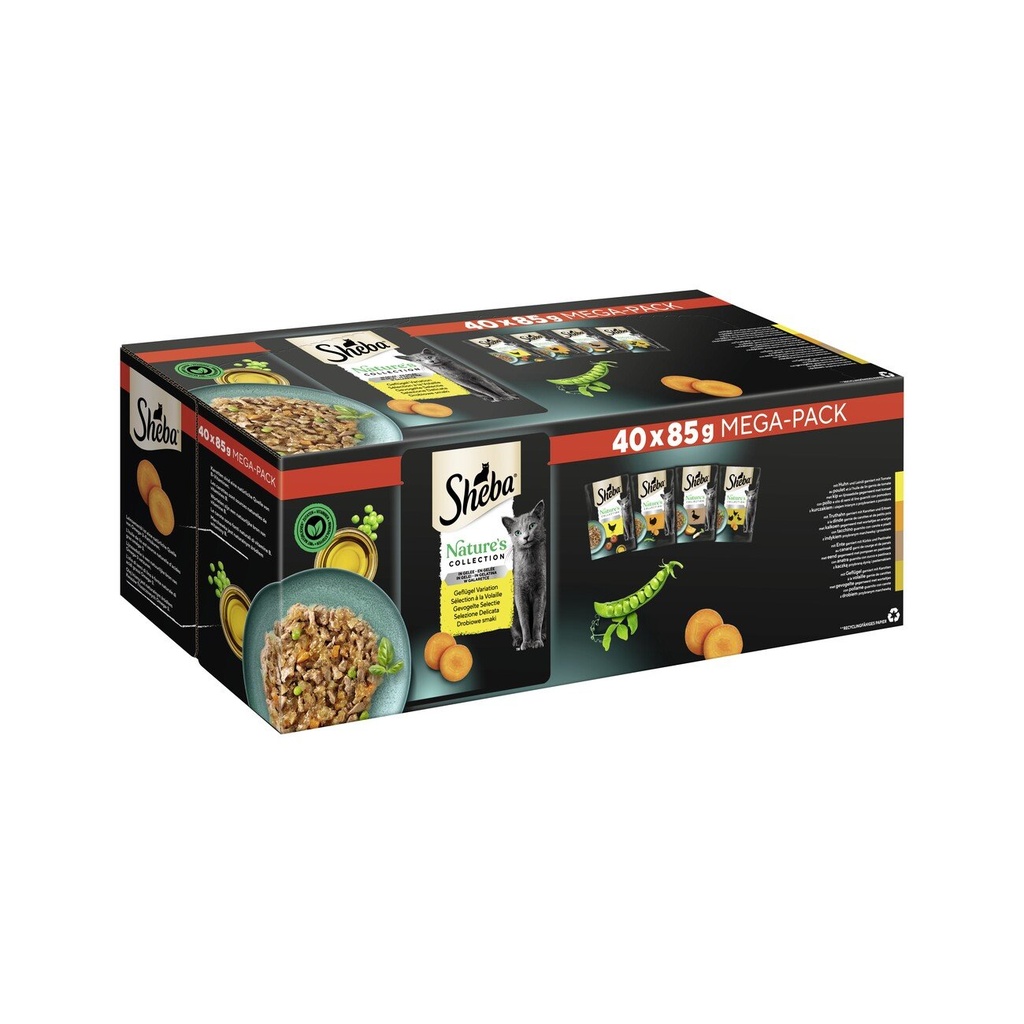 Sheba Pouch Natures Collection Volaille 12x85g
