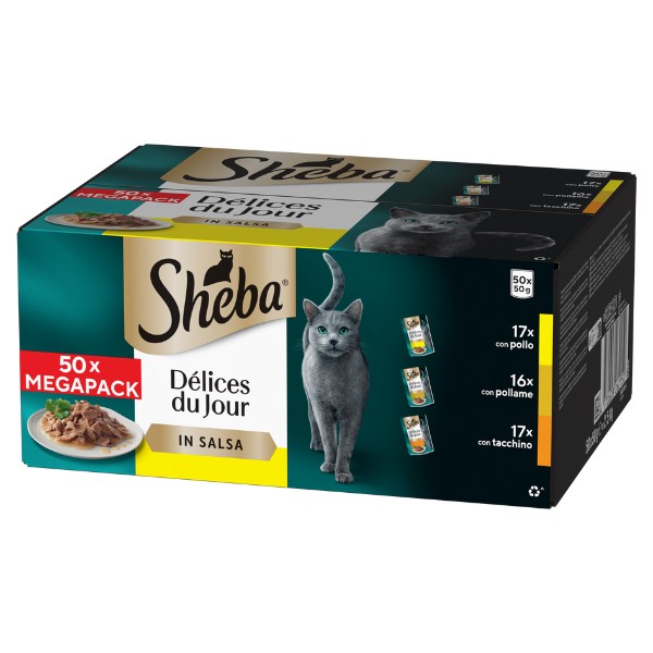Sheba Pouch DDJ Volaille Sauce 50x50g