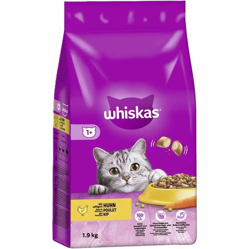 [MALA_203596] Whiskas Dry Core 1+ Poulet 1,9kg