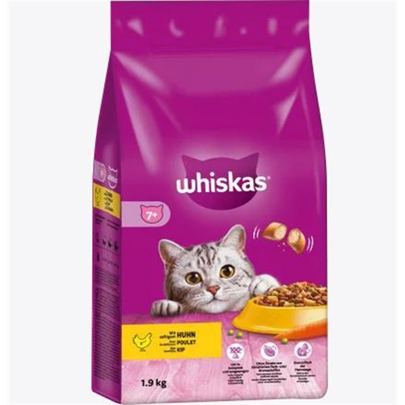 [MALA_203620] Whiskas Dry Core 7+ Poulet 1,9kg
