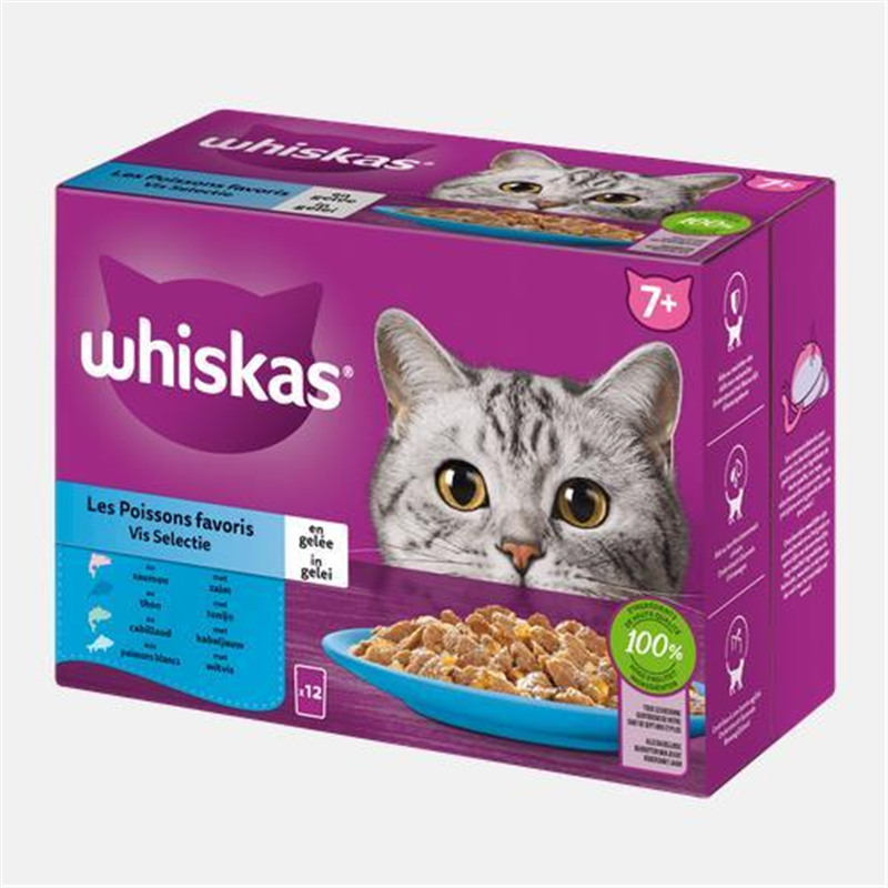 Whiskas Pouch 12x85g Fish Senior