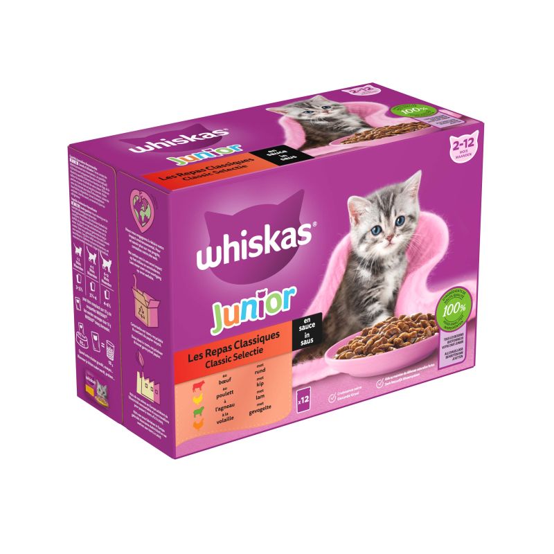[MALA_203619] Whiskas Pouch Classic junior 12x85g