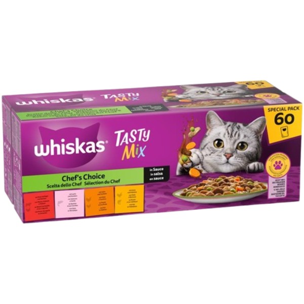 Whiskas Pouch 60x85g TASTY MIX