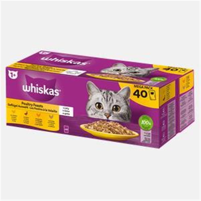[MALA_203603] Whiskas Pouch 40x85g Poultry