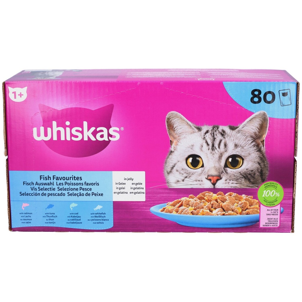 Whiskas P Adult Fish Sel 80x85g