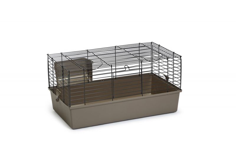 [BEEZ_266889] CAGE LAPIN BALDO MOKA 80X45X42