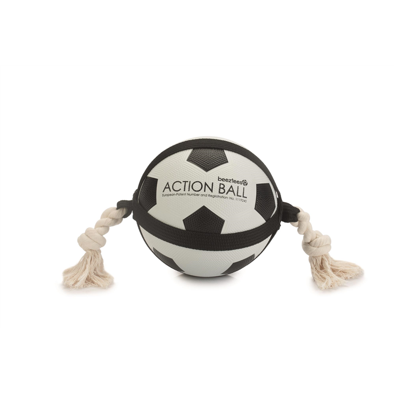 [BEEZ_626711] BZ ACTION BALLE FOOTBALL AVEC CORDE 19