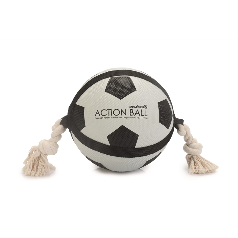 [BEEZ_626712] BZ ACTION BALLE FOOTBALL AVEC CORDE 22