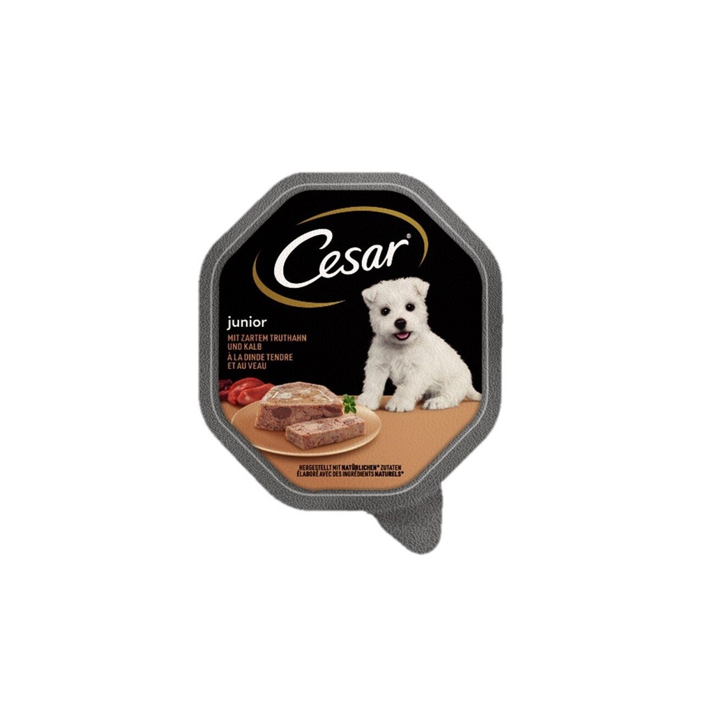 Cesar Tray Veal Turkey Junior 150g