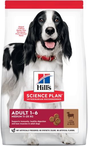 [HILL_604276] Hill's Science Plan - Adult Medium with Lamb&Rice 2,5kg