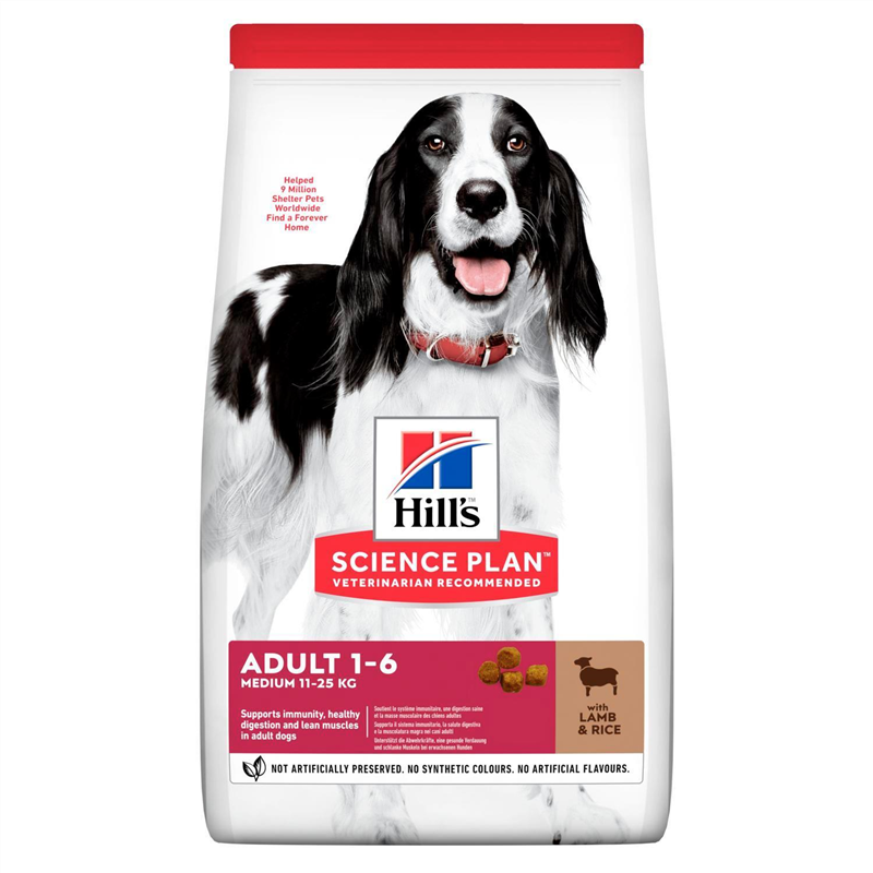[HILL_604277] Hill's Science Plan - Adult Medium with Lamb&Rice 12kg