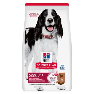 [HILL_604332] Hill's Science Plan - Adult Medium with Lamb&Rice 18kg