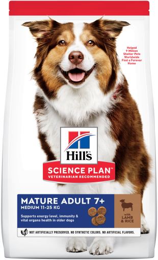 Hill's Science Plan - Mature Adult 7+ Medium with Lamb&Rice 2,5kg