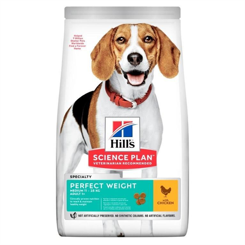 Hill's Science Plan - Adult Perfect Weight Medium with Chicken 12kg