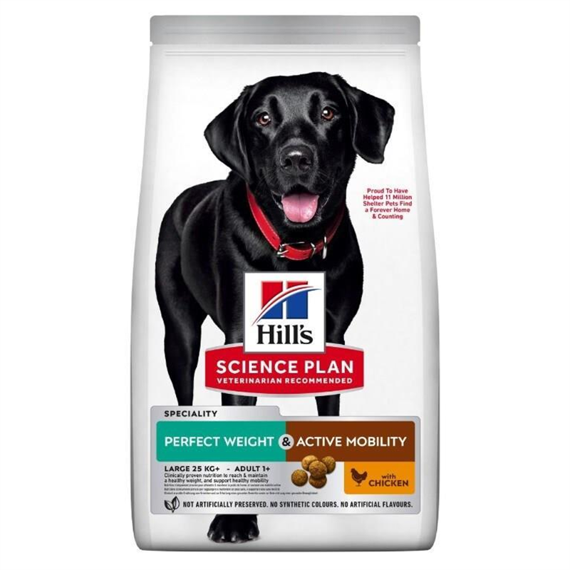 Hill's Science Plan - Adult Perfect Weight & Active Mobility Large with Chicken 12kg