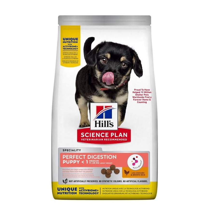 Hill's Science Plan - Puppy Perfect Digestion Medium with Chicken&Brown Rice 2,5kg
