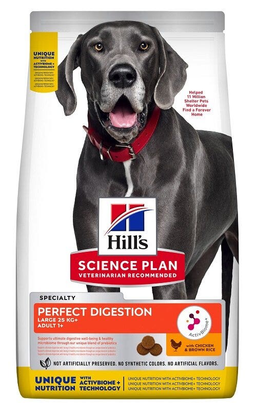 Hill's Science Plan - Adult Perfect Digestion Large with Chicken&Brown Rice 12kg