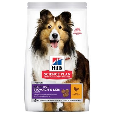 Hill's Science Plan - Adult Sensitive Stomach & Skin Small&Mini with Chicken 1,5kg