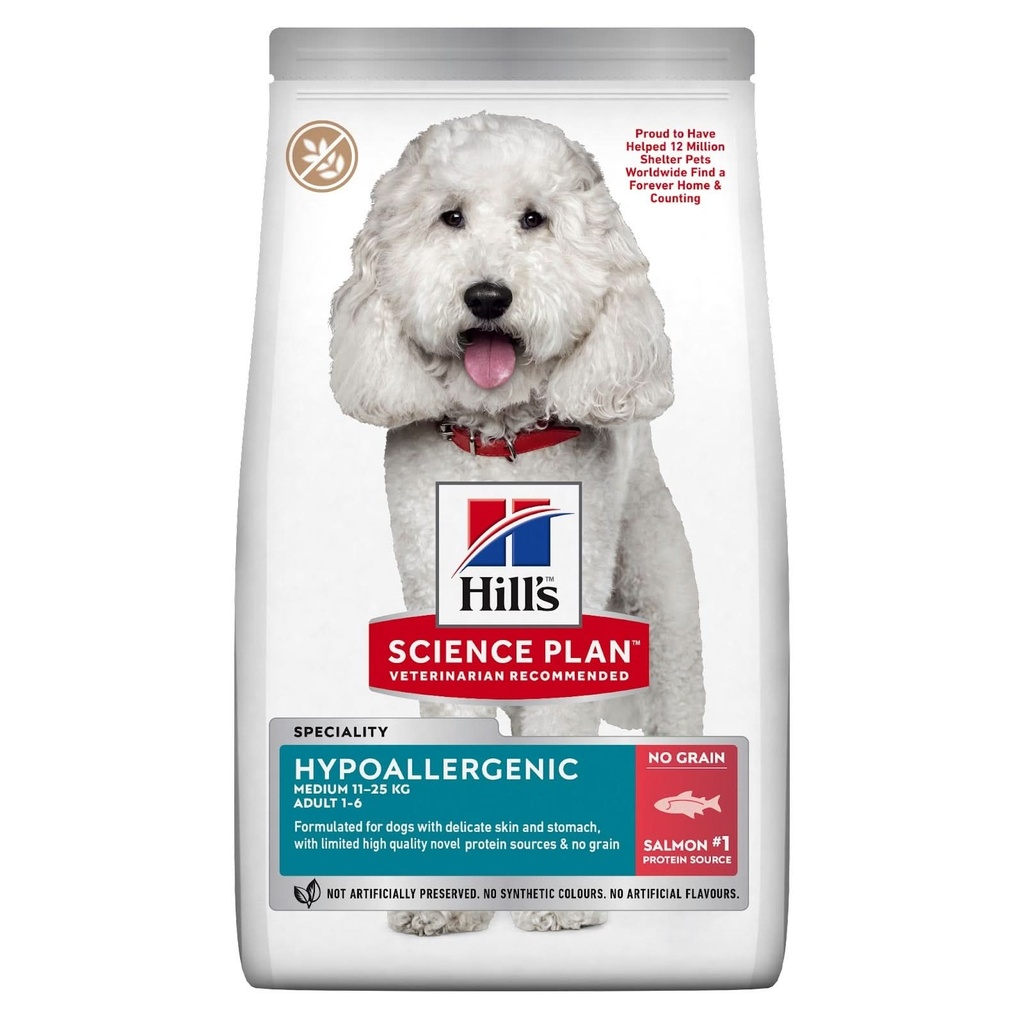 Hill's Science Plan - Adult Hypoallergenic Medium with Salmon 12kg