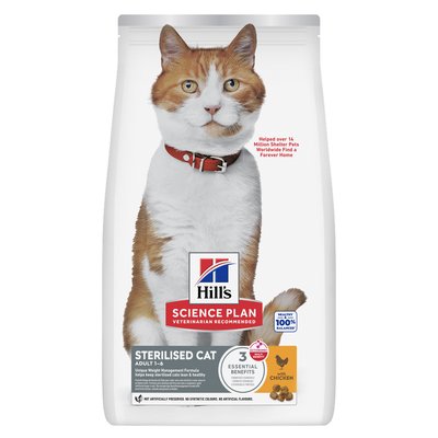 Hill's Science Plan - Adult Sterilised Cat with Chicken 3kg