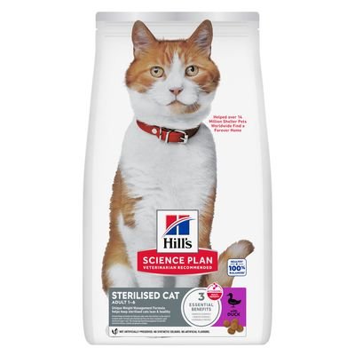 Hill's Science Plan - Adult Sterilised Cat with Duck 7kg