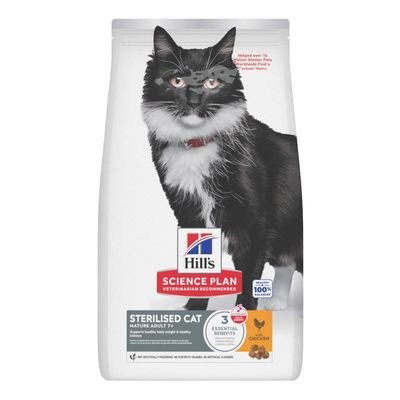 Hill's Science Plan - Mature Adult 7+ Sterilised Cat with Chicken 3kg