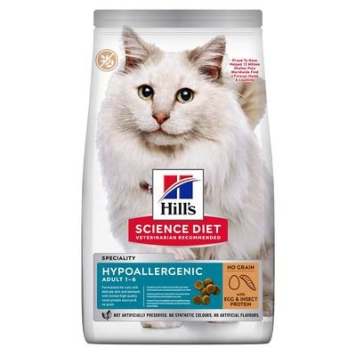 [HILL_607870] Hill's Science Plan - Adult Hypoallergenic with Egg and Insect protein 7kg