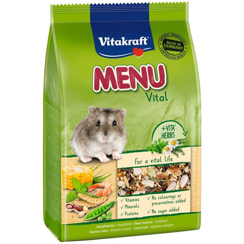 Menu hamsters nains 400g