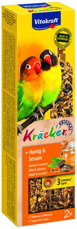 [VIKR_21288] Kräcker agapornis miel/sésame