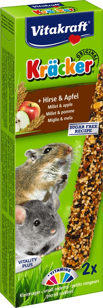 [VIKR_25179] Kräcker petits rongeurs millet/pomme