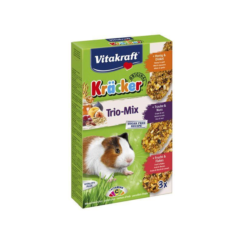 Kräcker cobayes Trio Mix miel/épeautre-fruits/flakes-raisin/noix