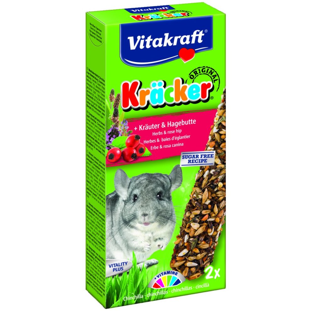 Kräcker chinchillas herbes/baies d'églantier