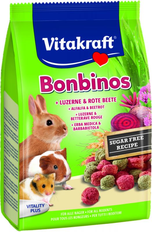[VIKR_25373] Bonbinos  rongeurs luzerne/betterave rouge 40g