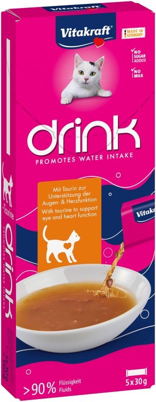 Vitakraft Drink kip + Taurine 5x30g