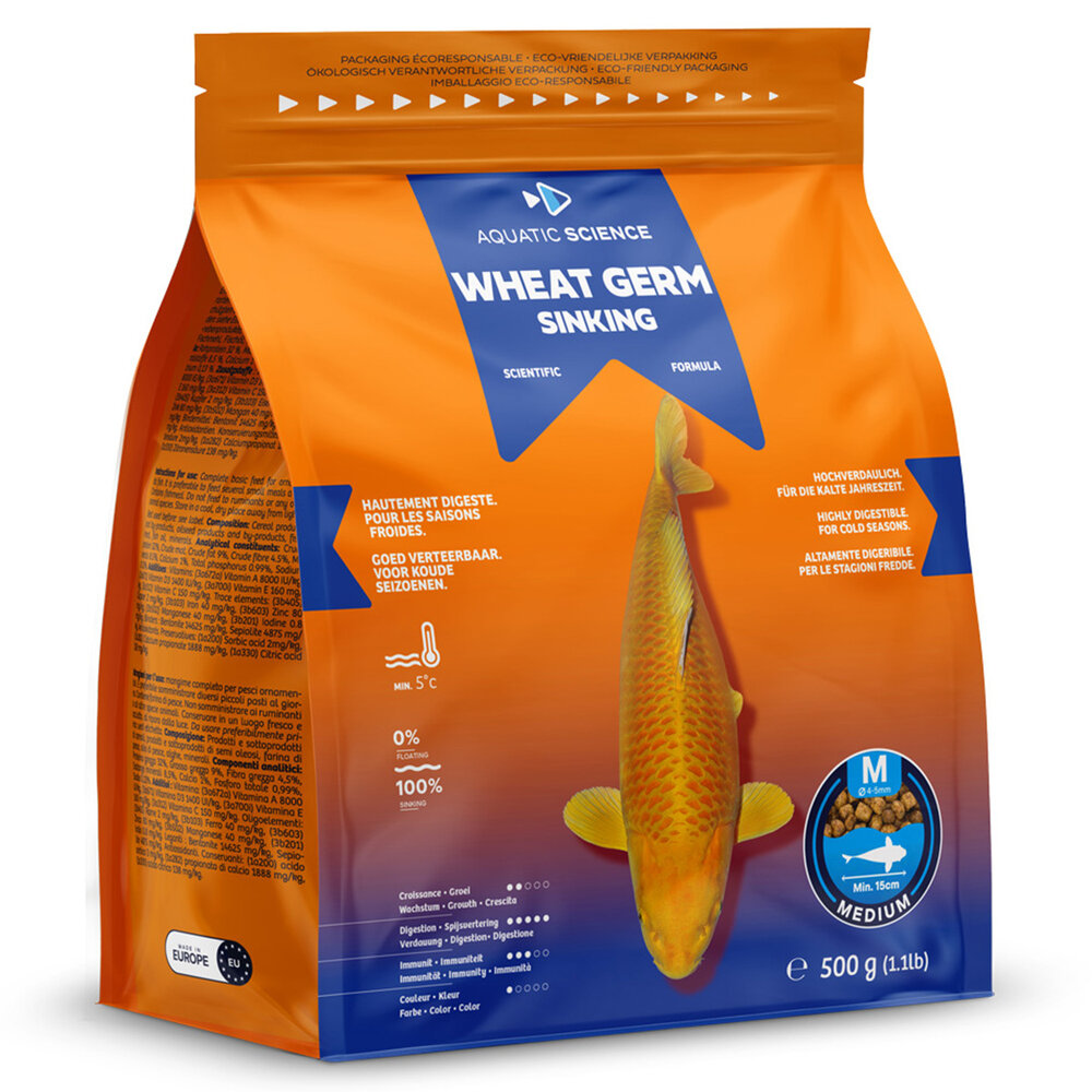 Aquatic Science Wheat Germ Sinking MEDIUM 0,5kg