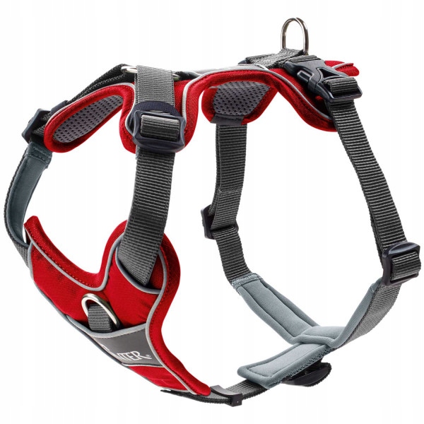 Harness Divo 34-47/XS - Nylon/Polyester red/grey
