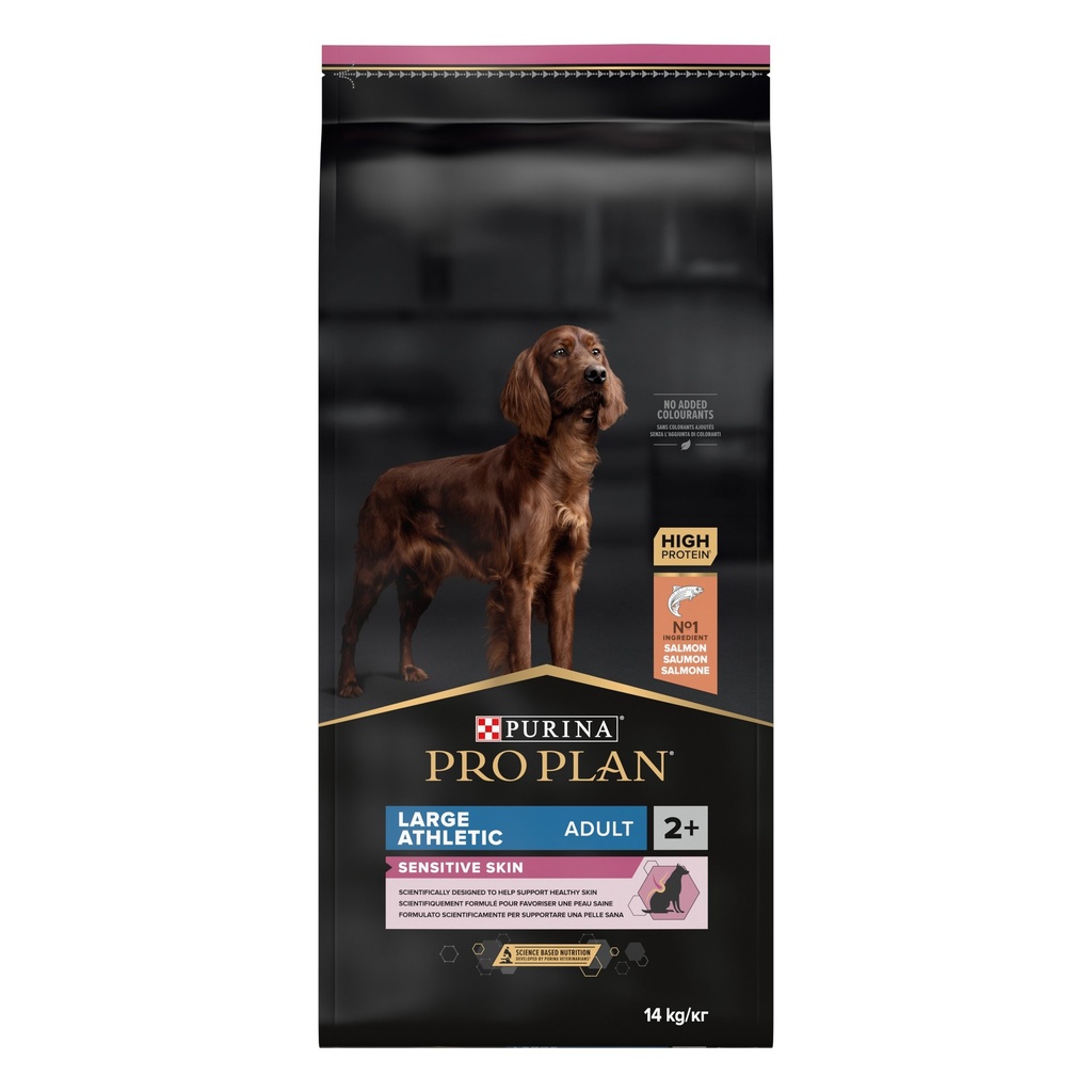 [NEST_12377392] PRO PLAN Dog Large Athletic Adult Sensitive Skin Zalm-Saumon 14kg