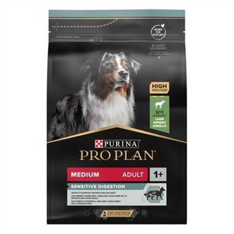 PRO PLAN Dog Medium Adult Sensitive Digestion Lam-Agneau 14kg