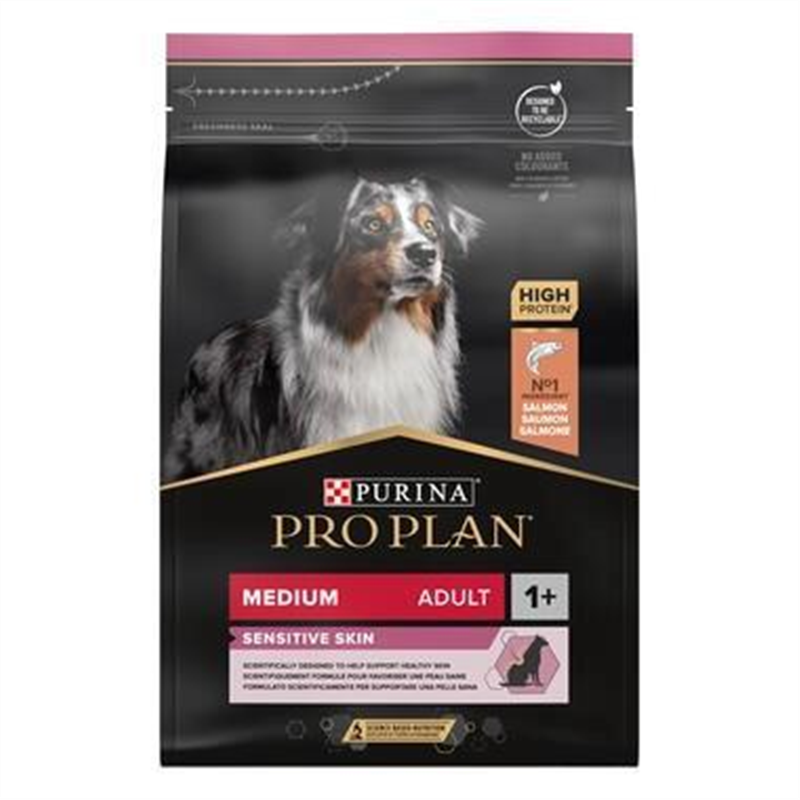 [NEST_12424853] PRO PLAN Dog Medium Adult Sensitive Skin Zalm-Saumon 14kg